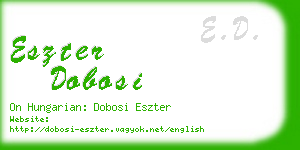 eszter dobosi business card
